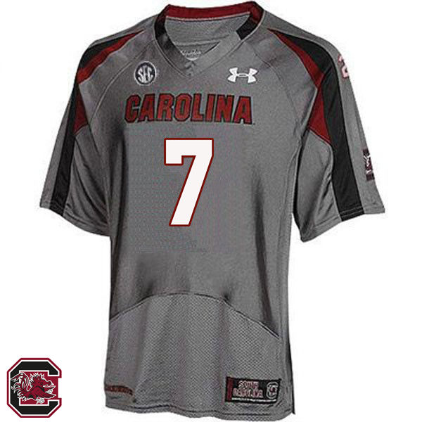 Men South Carolina Gamecocks #7 Jadeveon Clowney College Football Jerseys Sale-Gray